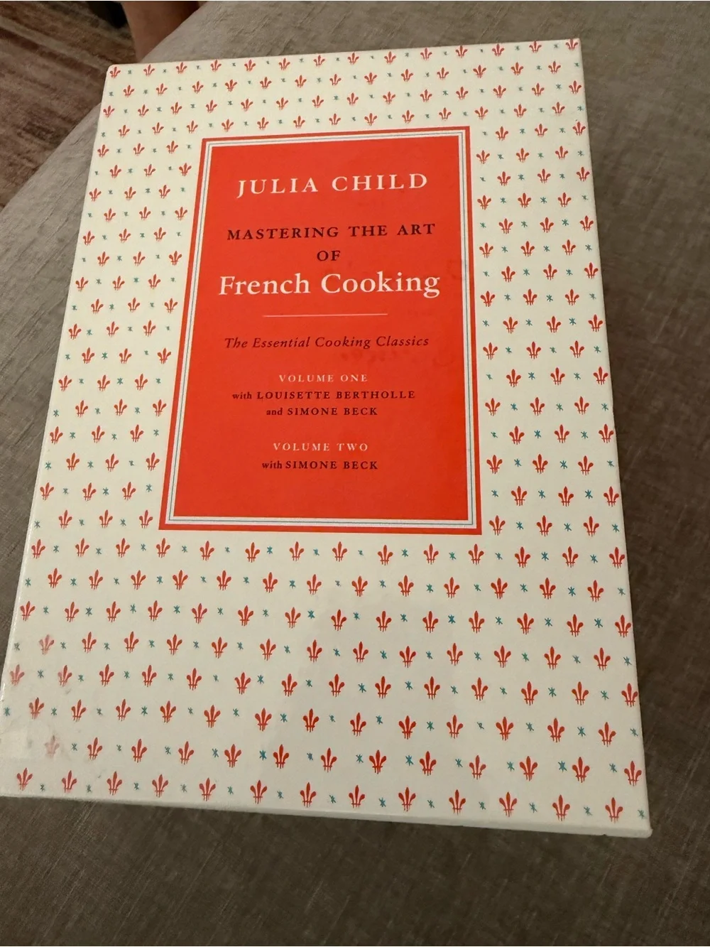 Julia Child Mastering the Art of French Cooking - Cream & Red Cover